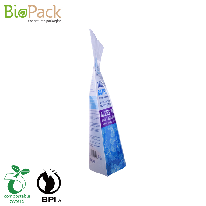 100٪ قابلة للتحلل الحيوي المعاد تدويرها الحقيبة أكياس الملح باكاكينج مصنع في الصين