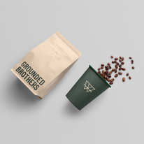 أكياس قهوة مسطحة القاع مزودة بصمام، مطبوعة حسب الطلب