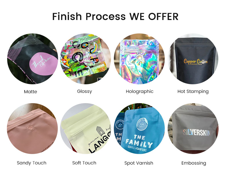 أكياس قهوة قابلة للتحلل مع صمام