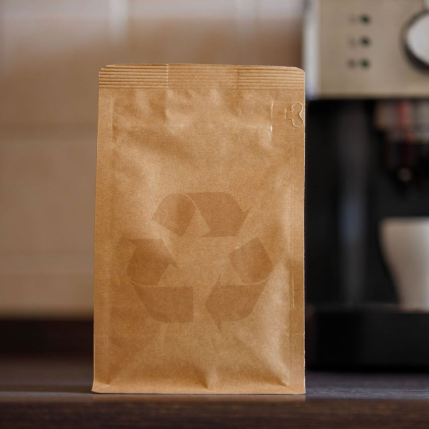 أكياس قهوة قابلة لإعادة التدوير