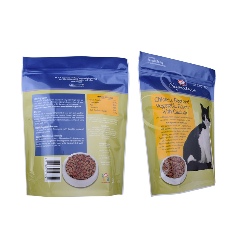1kg الكلب الغذاء حزمة مخصصة الألومنيوم احباط التعبئة والتغليف زيبر الوقوف حقيبة تخزين أغذية الكلب الحيوانات الأليفة