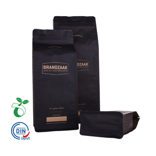 كيس قهوة ورق الكرافت القابل للتحلل القابل للتحلل