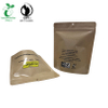 Reclosable Stand up Kraft Compostable Zipper Packaging Bag للبذور من الصين