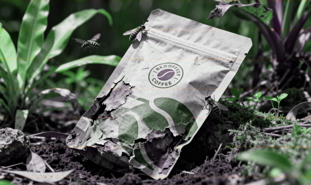 أكياس قهوة قابلة للتحلل الحيوي