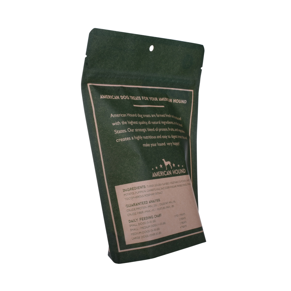 جودة عالية كرافت ورقة الألومنيوم كرافت الوقوف الحقيبة نافذة كيس الغذاء بالجملة