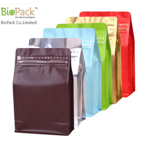 حقيبة قهوة بلاستيكية صديقة للبيئة مع مصنع زيبلوك وصمام السماد من الصين