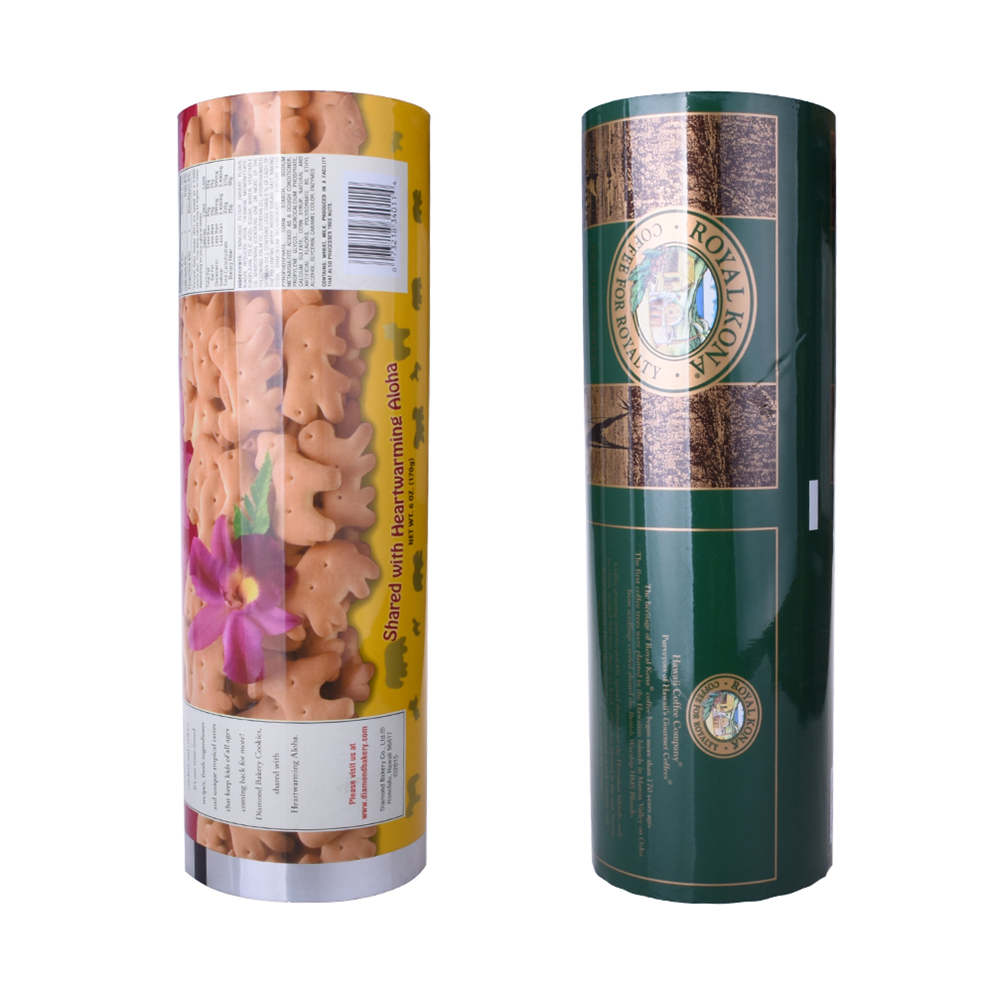 رقائق الألومنيوم الغذاء الصف تخصيص تصميم لفة فيلم للرقائق وملفات تعريف الارتباط