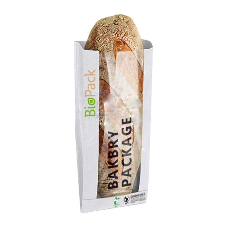 صنع وفقا لطلب الزّبون ورق الكرافت PLA بلاستيك تغليف أغذية حقيبة للخبز
