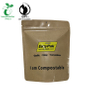 Reclosable Stand up Kraft Compostable Zipper Packaging Bag للبذور من الصين