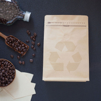 أكياس قهوة ورقية مُعاد تدويرها مزودة بصمام