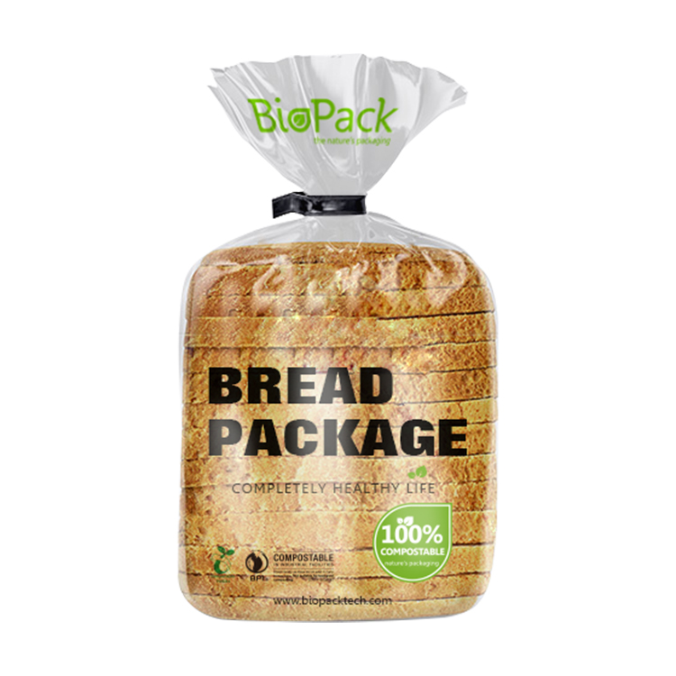 صنع وفقا لطلب الزّبون ورق الكرافت PLA بلاستيك تغليف أغذية حقيبة للخبز