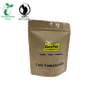 Reclosable Stand up Kraft Compostable Zipper Packaging Bag للبذور من الصين