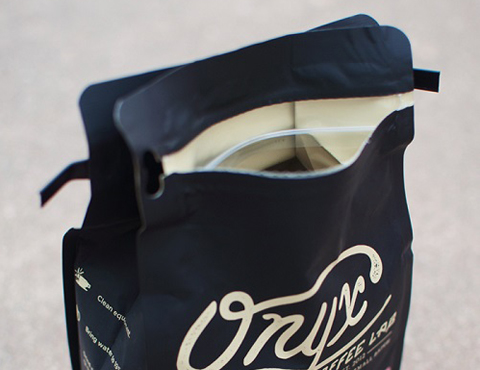 أكياس القهوة مع سحاب