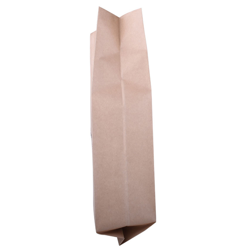 كيس قهوة مجمعة Tin Tie Kraft Paper Bags 1kg