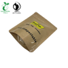 Reclosable Stand up Kraft Compostable Zipper Packaging Bag للبذور من الصين