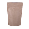 Doypack Ziplock Brown White Kraft Paper Paper Stand Up Pouch for Nut