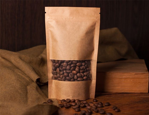 أكياس القهوة مع النافذة