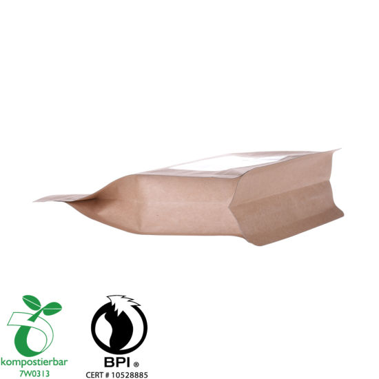 Eco Square Bottom Corn Starch Based Bioegradable Bag Manufacturer في الصين