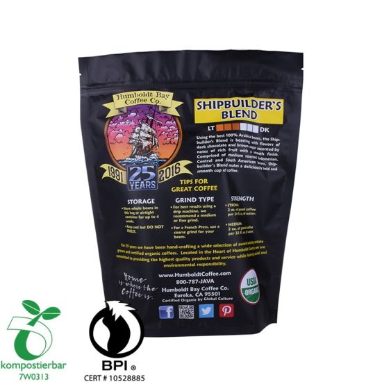 الغذاء Ziplock الوقوف مصنع أكياس بلاستيكية واضحة قابلة للتحلل الحيوي من الصين