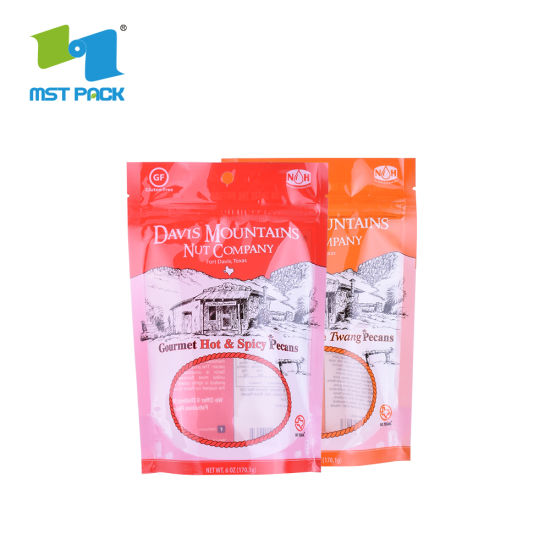 صديقة للبيئة زيبر الوقوف كيس تغليف المواد الغذائية 100٪ قابلة للتحلل الحيوي PLA حقيبة