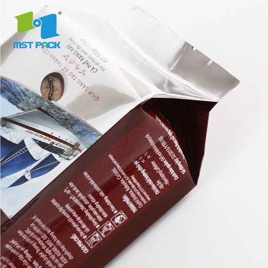 صديقة للبيئة الذرة ستراش الحقيبة مواد قابلة للتحلل الحيوي 250g 1 / 2ib أكياس القهوة OEM مقبول
