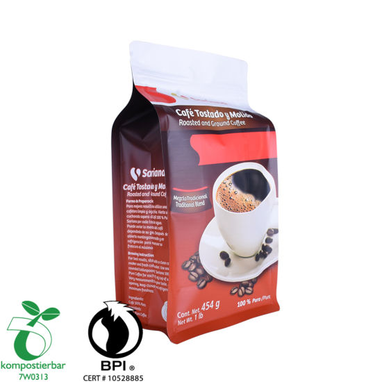 Ziplock Box Bottom Coffee Pouch Valve بالجملة من الصين