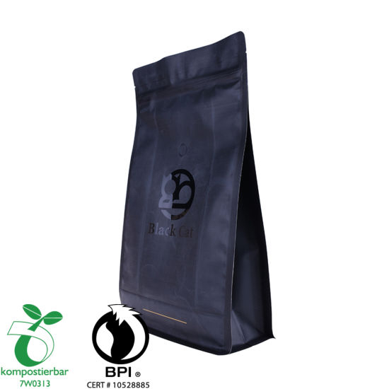 Ziplock Square Bottom Biodegradable Food Grade Bag Factory الصين