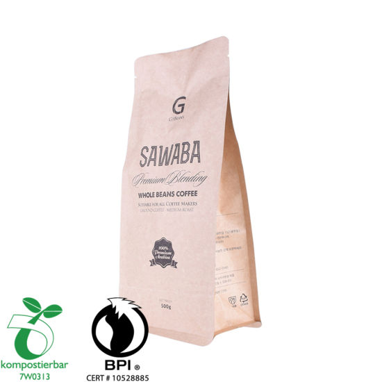OEM Block Bottom Zip Bag Eco Factory في الصين