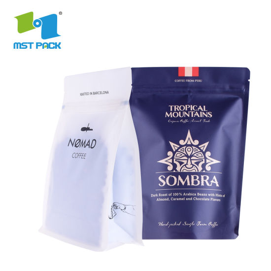 مخصصة الدائمة مقهى فول صديقة للبيئة تغليف المواد الغذائية دوق-باي مصمم مخصص طباعة الحفر Al Foil Ziplock أكياس قهوة مايلر المعدنية القابلة للتحلل الحيوي