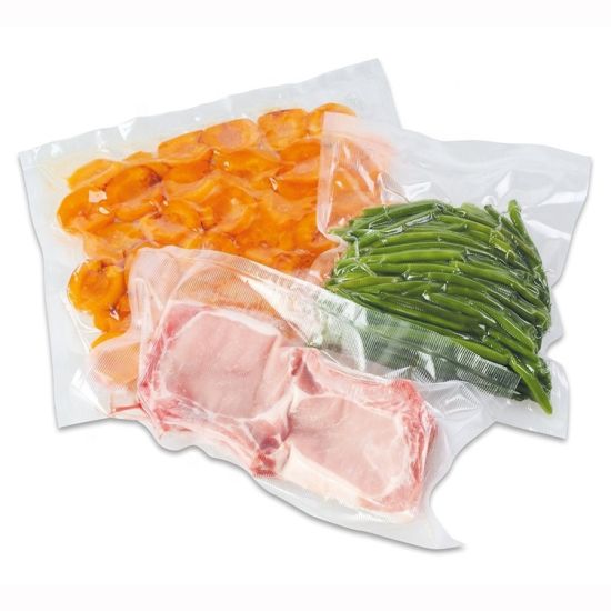 الترقق معوجة الحقيبة البلاستيكية النايلون فراغ كيس تغليف المواد الغذائية