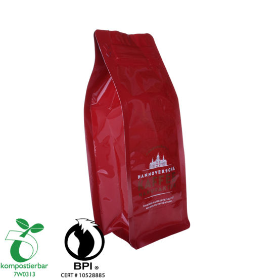 Ziplock Box Bottom Plastic Packaging Coffee Bag الشركة المصنعة من الصين