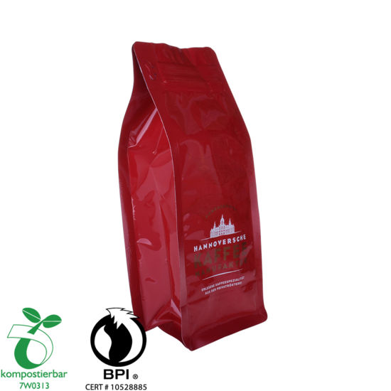 قدرة جيدة على الختم القابل للتسميد كيس القهوة القابل للتسميد المزود برقائق الألومنيوم في الصين