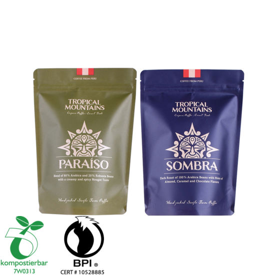 الغذاء Ziplock الوقوف مصنع أكياس بلاستيكية واضحة قابلة للتحلل الحيوي من الصين