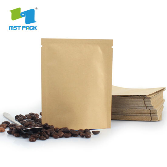 صديقة للبيئة الغذاء الصف مغلفة مواد التعبئة والتغليف السماد طريقة واحدة صمام التفريغ أكياس القهوة القابلة للتحلل الحيوي رقائق الألومنيوم
