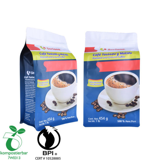 قابلة لإعادة التدوير مربع أسفل كيس البلاستيك زيبلوك الصانع من الصين