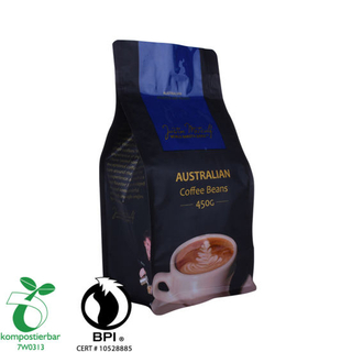 Eco Box Bottom Coffee Packing Bag مع زيبر مزود من الصين