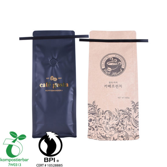 Eco Side Gusset Tea Pouch احباط كيس ورق الكرافت المزود في الصين