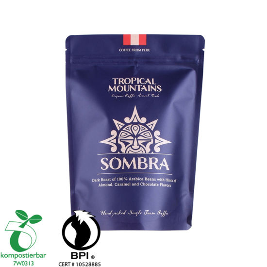 قابل للإغلاق Ziplock Clear Window Coffee Bag 100g مصنع من الصين