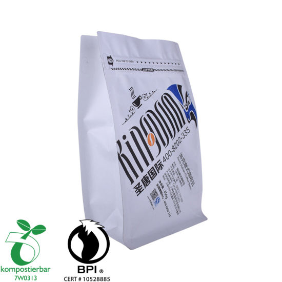 سحاب مربع أسفل مخصص كيس بلاستيك قابل للتحلل بالجملة من الصين