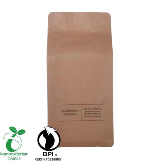 Ziplock Box Bottom Coffee Paper Packaging Bag Factory من الصين