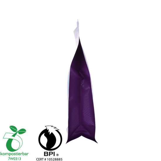 Ziplock Flat Bottom PLA حقيبة قابلة للتحلل الحيوي مورد في الصين