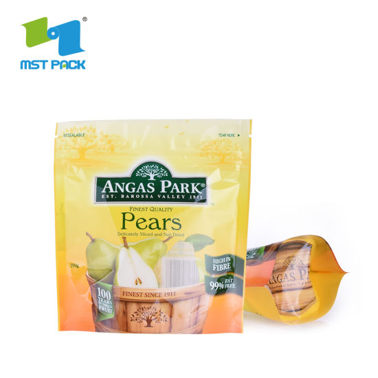 حقيبة بلاستيكية قابلة للتحلل بنسبة 100٪ لتغليف المواد الغذائية بسحاب الحقيبة صديقة للبيئة