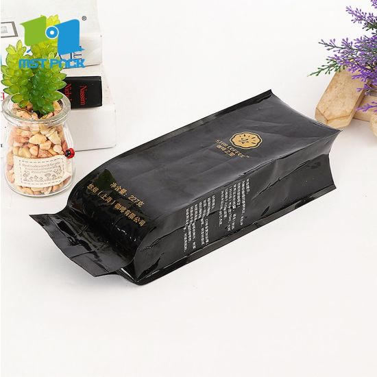 أكياس القهوة البلاستيكية صديقة للبيئة قابلة للتحلل الحقيبة حقيبة تغليف الطباعة المخصصة