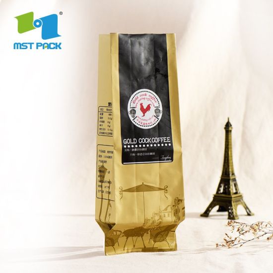 تخصيص الطباعة كيس فلتر القهوة البلاستيكية القابلة للتحلل مع رقائق الألومنيوم