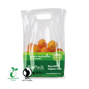 حقيبة تسوق بلاستيكية قابلة للتحلل صديقة للبيئة مطبوعة مخصصة