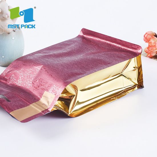 احباط ختم الحرارة اصطف مخصص مطبوعة قابلة للتحلل مايلر احباط القهوة التعبئة والتغليف شقة كتلة الحقائب السفلية مع صمام