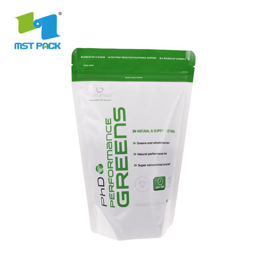 حقيبة بلاستيكية قابلة للتحلل بنسبة 100٪ لتغليف المواد الغذائية بسحاب الحقيبة صديقة للبيئة