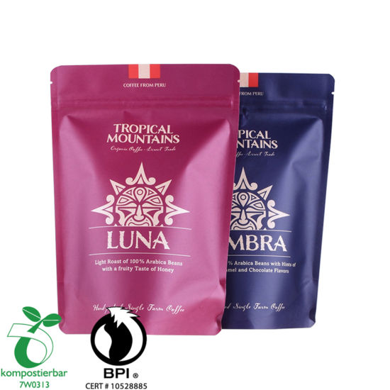 الغذاء Ziplock PLA شنقا الأذن بالتنقيط حقيبة القهوة الصانع من الصين