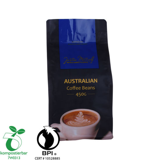 Eco Box Bottom Coffee Packing Bag مع زيبر مزود من الصين