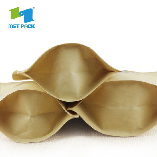 صديقة للبيئة الغذاء الصف مغلفة مواد التعبئة والتغليف السماد طريقة واحدة صمام التفريغ أكياس القهوة القابلة للتحلل الحيوي رقائق الألومنيوم